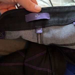 NYDJ Black and Purple Skirt